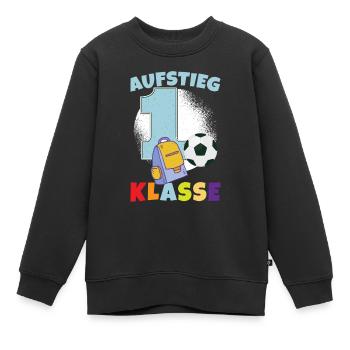 Schulranzen Schultüte Schulstart Schulkind 2023 - Kinder Premium Organic Sweatshirt - Schwarz - Vorne - AI Model Kid Female (0cm)