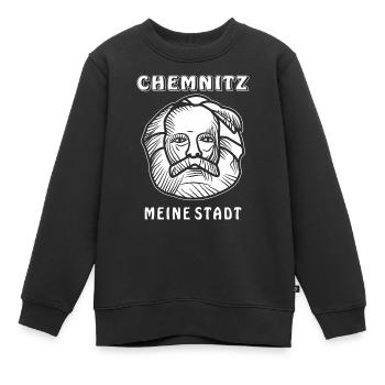 CHEMNITZ MEINE STADT - Kinder Premium Organic Sweatshirt - Schwarz - Vorne - AI Model Kid Female (0cm)
