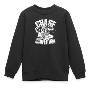 Poursuivez vos rêves, pas la concurrence - Job - Sweat Premium enfant bio - noir - Devant - AI Model Kid Female (0cm)