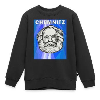 CHEMNITZ - Kinder Premium Organic Sweatshirt - Schwarz - Vorne - AI Model Kid Female (0cm)