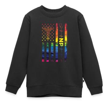 Infirmière américaine en pratique avancée États-Unis - Sweat Premium enfant bio - noir - Devant - AI Model Kid Female (0cm)