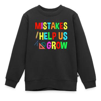 Le premier jour d’école aide à retrouver les erreurs scolaires - Sweat Premium enfant bio - noir - Devant - AI Model Kid Female (0cm)