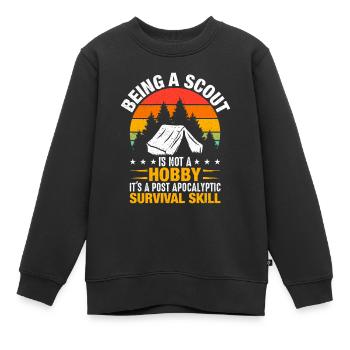 Ein Scout Zu Sein Ist Kein Hobby -Scout -Geschenk - Kinder Premium Organic Sweatshirt - Schwarz - Vorne - AI Model Kid Female (0cm)