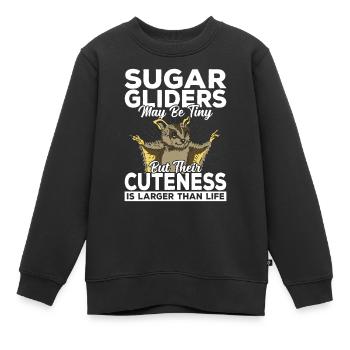 Sugar Gliders Cute Sugar Glider Owner - Kids Premium Organic Sweatshirt - black - Front - AI Model Kid Female (0cm)