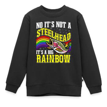 Funny Fishing Men Women - Kinder Premium Organic Sweatshirt - Schwarz - Vorne - AI Model Kid Female (0cm)
