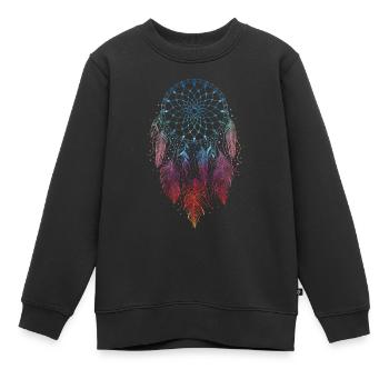 Dreamcatcher Traumfänger Spirituell - Kinder Premium Organic Sweatshirt - Schwarz - Vorne - AI Model Kid Female (0cm)