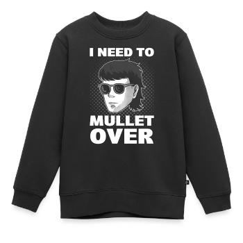 J’ai besoin de passer du mulet sur la coiffure du mulet - Sweat Premium enfant bio - noir - Devant - AI Model Kid Female (0cm)