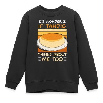 Cadeaux pour les gourmets de Thadig - Sweat Premium enfant bio - noir - Devant - AI Model Kid Female (0cm)