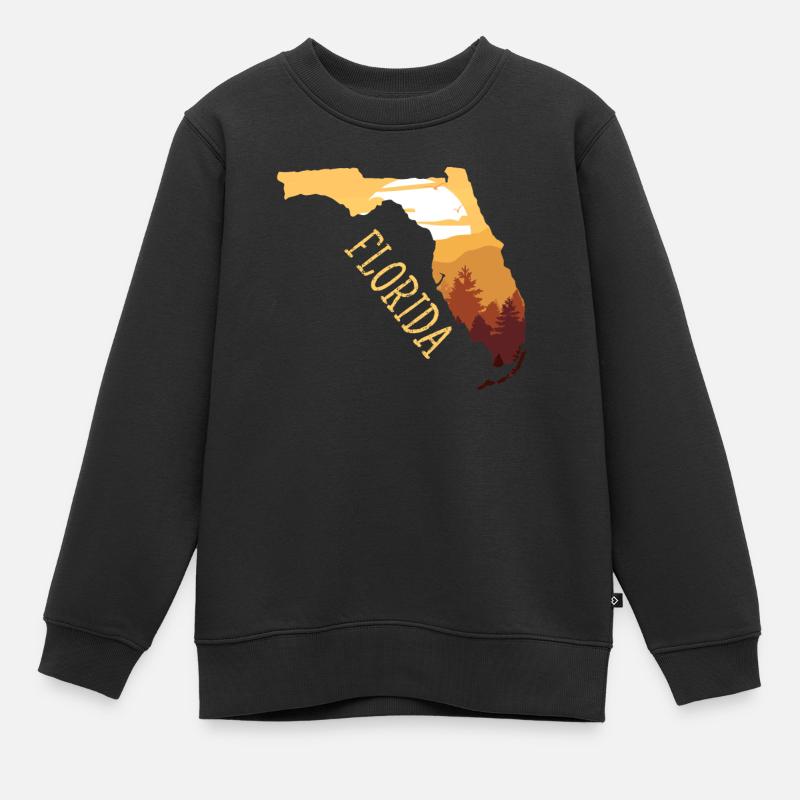 Floride - Sweat Premium enfant bio - noir
