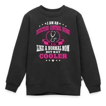 Lustige Hygiene KrankenschwesterMama - Kinder Premium Organic Sweatshirt - Schwarz - Vorne - AI Model Kid Female (0cm)