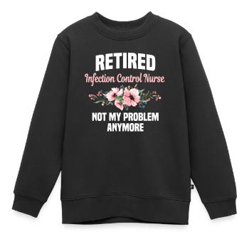 Pensionierte Hygiene Krankenschwester - Kinder Premium Organic Sweatshirt - Schwarz - Vorne - AI Model Kid Female (0cm)