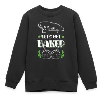 Laissez-vous cuire au four - Sweat Premium enfant bio - noir - Devant - AI Model Kid Female (0cm)