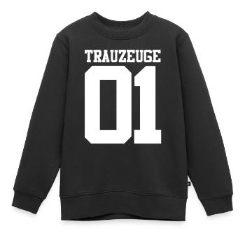 Hochzeit Junggesellenabschied Trauzeuge - Kinder Premium Organic Sweatshirt - Schwarz - Vorne - AI Model Kid Female (0cm)