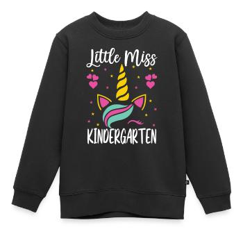 Little Miss Kindergarten Eintritt Kita Geschenk - Kinder Premium Organic Sweatshirt - Schwarz - Vorne - AI Model Kid Female (0cm)