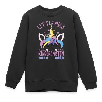 Little Miss Kindergarten Abschluss Kita Eintritt - Kinder Premium Organic Sweatshirt - Schwarz - Vorne - AI Model Kid Female (0cm)
