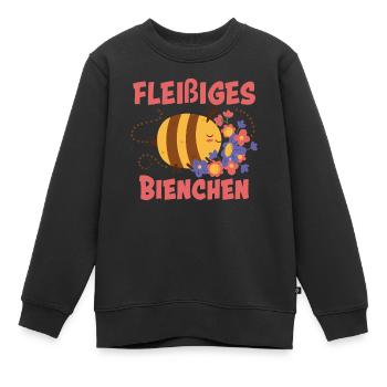 Fleißiges Bienchen - Kinder Premium Organic Sweatshirt - Schwarz - Vorne - AI Model Kid Female (0cm)