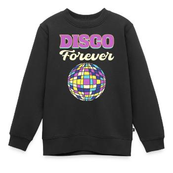 Disco Forever Disco Fanatic - Kinder Premium Organic Sweatshirt - Schwarz - Vorne - AI Model Kid Female (0cm)