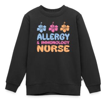 Allergie- und Immunologie Krankenschwester - Kinder Premium Organic Sweatshirt - Schwarz - Vorne - AI Model Kid Female (0cm)
