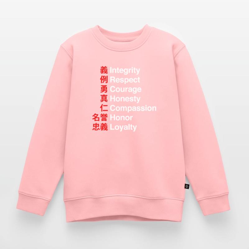 Bushido Code - The Samurai Waycode Kids Premium Organic Sweatshirt