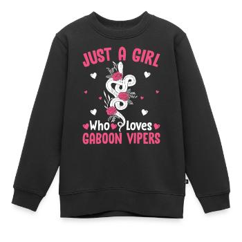 Propriétaires de serpents - Sweat Premium enfant bio - noir - Devant - AI Model Kid Female (0cm)