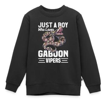 Propriétaires de serpents - Sweat Premium enfant bio - noir - Devant - AI Model Kid Female (0cm)