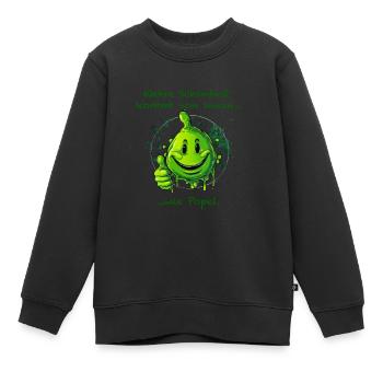 Wahre Schönheit kommt von innen. - Kinder Premium Organic Sweatshirt - Schwarz - Vorne - AI Model Kid Female (0cm)
