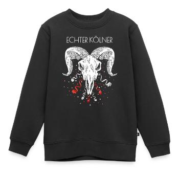 Echter Kölner Köln Cologne Colonia Kölle Geißbock - Kinder Premium Organic Sweatshirt - Schwarz - Vorne - AI Model Kid Female (0cm)