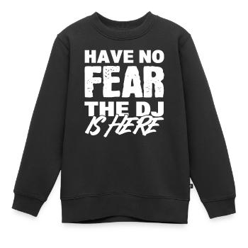 Der DJ ist hier Professioneller DJ - Kinder Premium Organic Sweatshirt - Schwarz - Vorne - AI Model Kid Female (0cm)