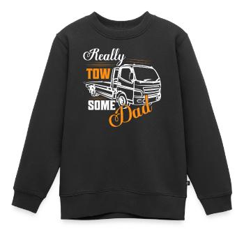 Really Tow-Some Dad Trucking Tow Truck Driver - Kinder Premium Organic Sweatshirt - Schwarz - Vorne - AI Model Kid Female (0cm)