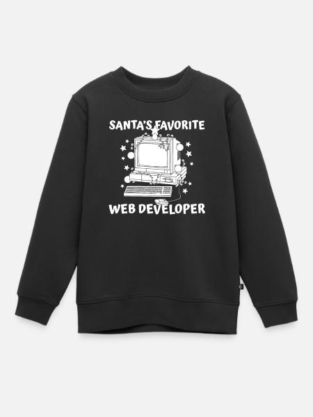 Développeur Web Développeur Web - Sweat Premium enfant bio - noir