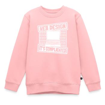 Web Entwickler Webdeveloper - Kinder Premium Organic Sweatshirt - Rosa - Vorne - AI Model Kid Female (0cm)