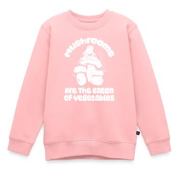 Pilzsammler Pilze Witzig Pilzzwerg - Kinder Premium Organic Sweatshirt - Rosa - Vorne - AI Model Kid Female (0cm)