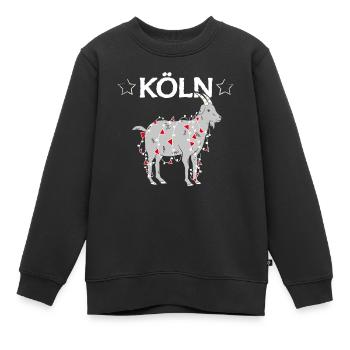 Köln Cologne Colonia Kölle Geißbock Fußballfan - Kinder Premium Organic Sweatshirt - Schwarz - Vorne - AI Model Kid Female (0cm)