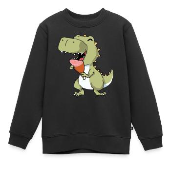 Schinken - Kinder Premium Organic Sweatshirt - Schwarz - Vorne - AI Model Kid Female (0cm)