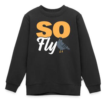 So Fly Ornithologe - Kinder Premium Organic Sweatshirt - Schwarz - Vorne - AI Model Kid Female (0cm)