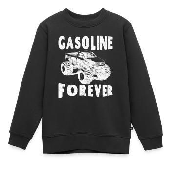 Benzin für immer - Kinder Premium Organic Sweatshirt - Schwarz - Vorne - AI Model Kid Female (0cm)