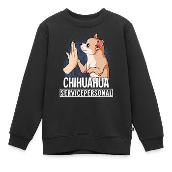 Chihuahua - Kinder Premium Organic Sweatshirt - Schwarz - Vorne - AI Model Kid Female (0cm)