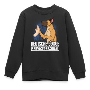 Deutsche Dogge - Kinder Premium Organic Sweatshirt - Schwarz - Vorne - AI Model Kid Female (0cm)
