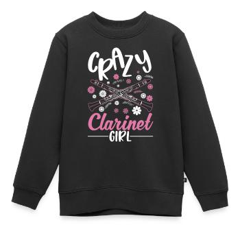 Clarinette Clarinette Clarinette Clarinettiste - Sweat Premium enfant bio - noir - Devant - AI Model Kid Female (0cm)