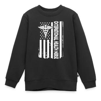 USA Occupational Health Nurse America - Sweat Premium enfant bio - noir - Devant - AI Model Kid Female (0cm)