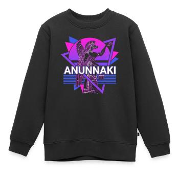 Anunnaki Antike Sumerer Babylonier Assyrer - Kinder Premium Organic Sweatshirt - Schwarz - Vorne - AI Model Kid Female (0cm)