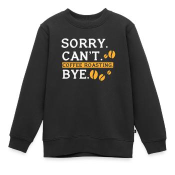Kafffee Rösten Geschenk - Kinder Premium Organic Sweatshirt - Schwarz - Vorne - AI Model Kid Female (0cm)
