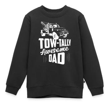 Tow-Tally Awesome Dad Tow Truck Driver Trucking - Kinder Premium Organic Sweatshirt - Schwarz - Vorne - AI Model Kid Female (0cm)