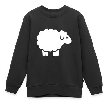 Niedliche Schafe - Kinder Premium Organic Sweatshirt - Schwarz - Vorne - AI Model Kid Female (0cm)