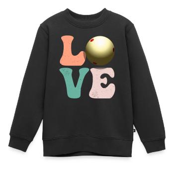 Billard Pool - Kinder Premium Organic Sweatshirt - Schwarz - Vorne - AI Model Kid Female (0cm)