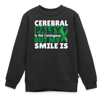 Zerebrale Lähmung ist nicht ansteckend Mein - Kinder Premium Organic Sweatshirt - Schwarz - Vorne - AI Model Kid Female (0cm)