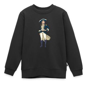 Voilier Voilier Voilier Femmes - Sweat Premium enfant bio - noir - Devant - AI Model Kid Female (0cm)