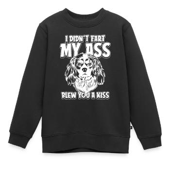 King Charles Cavalier - Kinder Premium Organic Sweatshirt - Schwarz - Vorne - AI Model Kid Female (0cm)