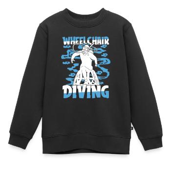Tauchen Taucher - Kinder Premium Organic Sweatshirt - Schwarz - Vorne - AI Model Kid Female (0cm)