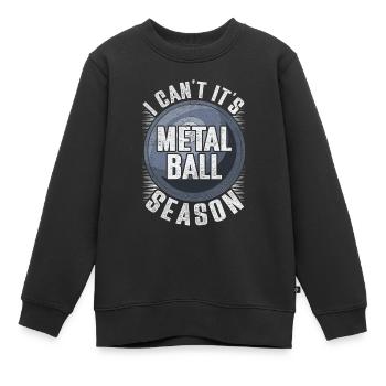 Lancer du poids Lancer du poids - Sweat Premium enfant bio - noir - Devant - AI Model Kid Female (0cm)